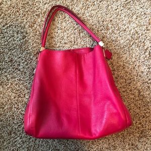 Coach Pebble Leather Shoulder Bag